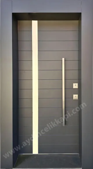 Çelik kapı 17. kompak laminant dış mekan çelik kapı