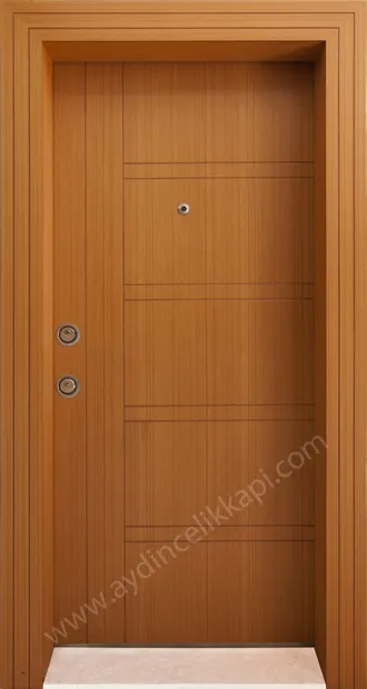 Çelik kapı 26. naturel tik kaplama çelik kapı